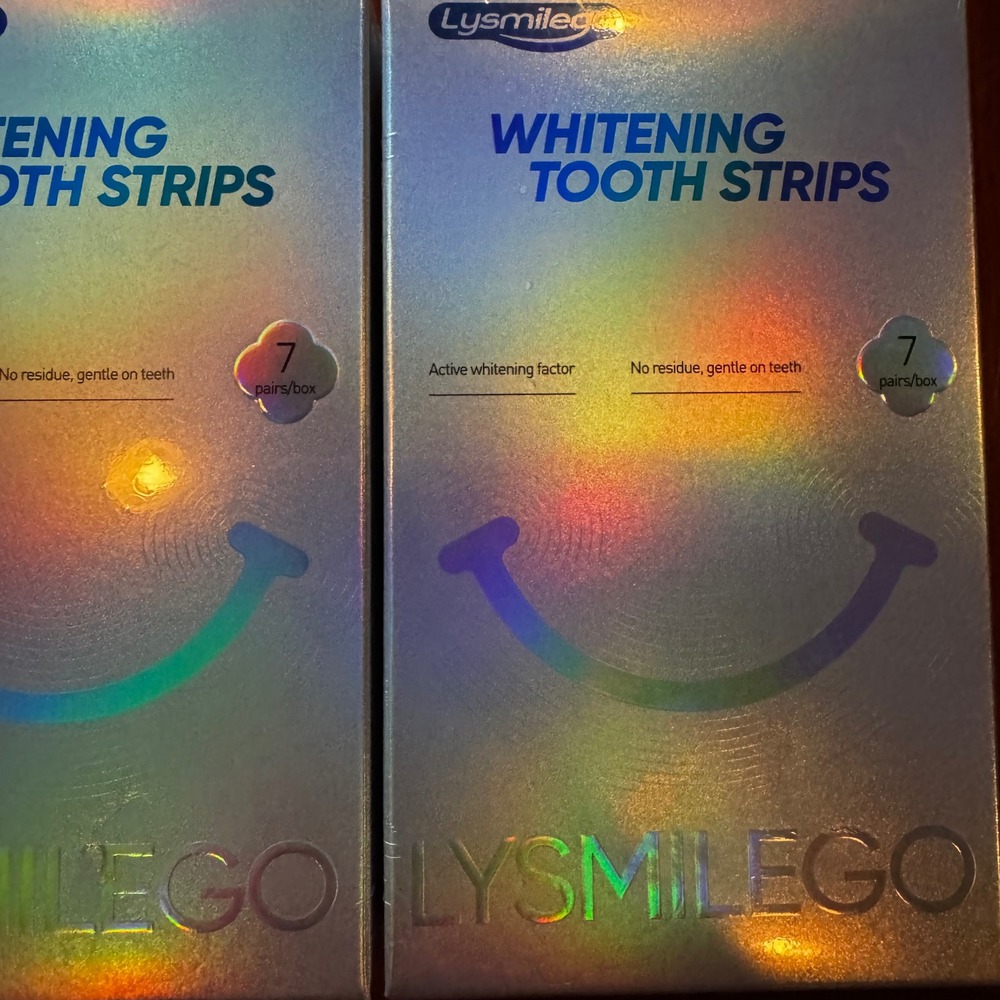 Lysmilego Whitening Tooth Strips 2 Boxes 14 Pairs Active White Factor Peppermint - Picture 2 of 4
